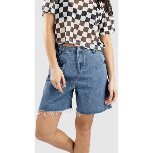 Blue Tomato Pleated Denim Kratke hlace light denim Cene