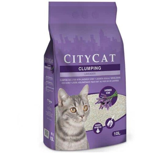 Citycat clumping lavender 10 l Cene