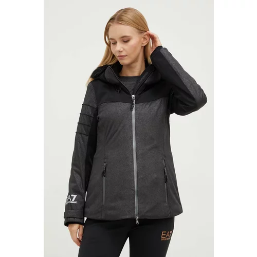 Ea7 Emporio Armani Skijaška jakna boja: crna, za zimu
