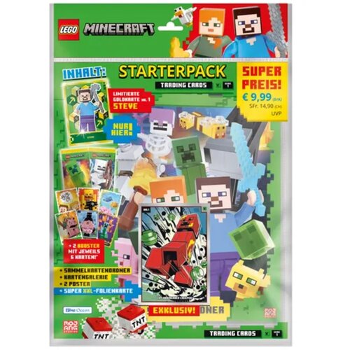 Lego Minecraft Trading Card Collection Series 1 - Starterpack (V NEMŠČINI) - 1 k. Cene