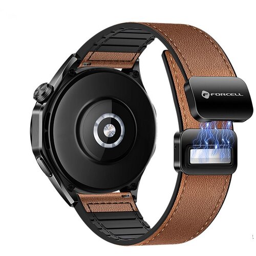 Forcell F-DESIGN FS20 magnetna narukvica od eko koze za SAMSUNG Watch 20 mm braon Slike