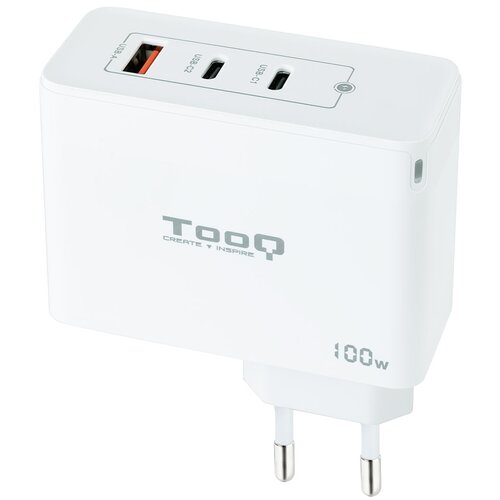 TooQ Cargador de Parid GAN 2XUSB-C/PD USB-A/QC 100W, (21262282) Slike