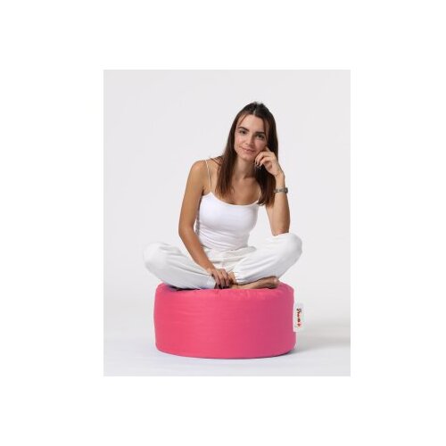 Floriane Garden tabure round pouf pink Slike
