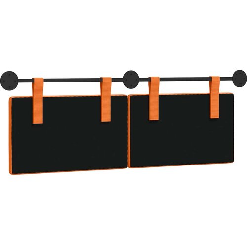  Viseće uzglavlje kreveta Narančasta Kordura tekstil - Narančasta 140 cm bez LED svjetala Cene