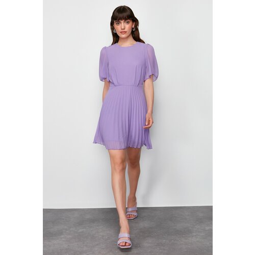 Trendyol Purple Woven Mini Dress Slike