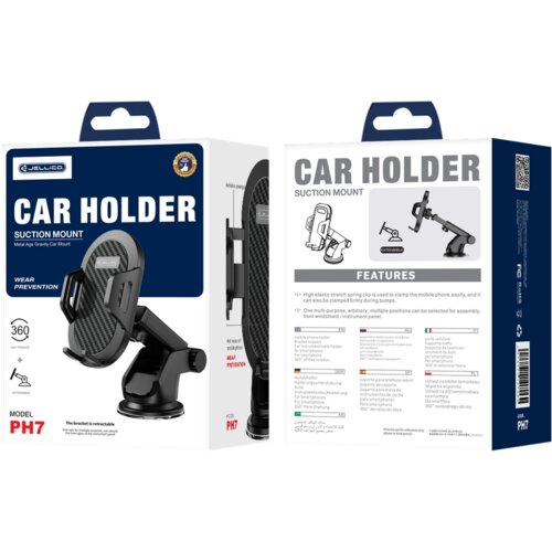 Jellico PH7 GRAVITY AVTODOLŽNIK ZA TELEFONE Z VISOKO NOSILNOSTJO, (5000347903) Slike