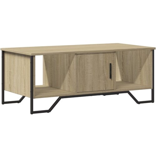 Maison Chic Klubska mizica - kavna mizica - Nizka mizica sonoma hrast 100x51x40 cm inženirski les, (21753132) Slike