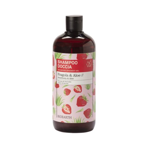 Bioearth Family 2in1 šampon i gel za tuširanje - Jagoda i aloe vera - 500 ml Cijene