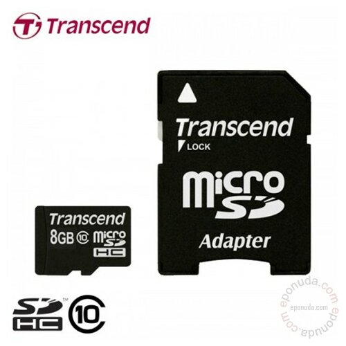 Transcend TS8GUSDC10 Micro SD 8GB SDHC memorijska kartica Slike