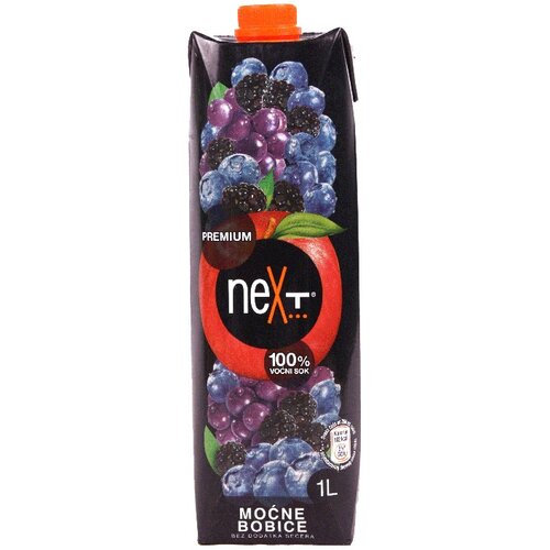 Next premium negazirani sok moćne bobice, 1l Slike