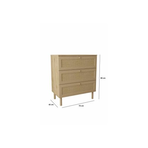 Hanah home Commode Baru, 75 x 85 x 42 cm, bež Slike
