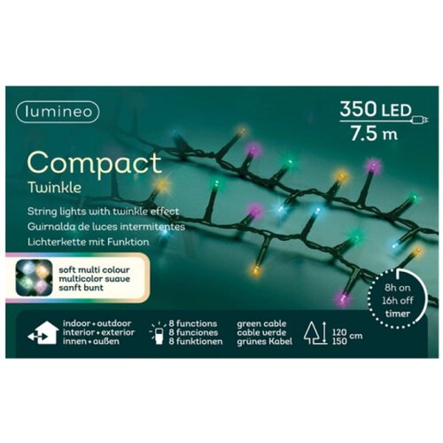  Spolja&amp;scaron;nje Led novogodi&amp;scaron;nje lampice 8 funkcija Multi L750cm Lumineo 495255 Slike