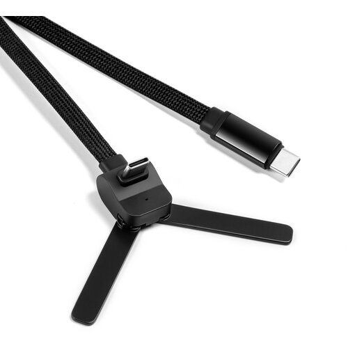 INF OTG in Type-C pleten kabel s držalom za telefon, 60W hitro polnjenje Black, (5000276515) Cene
