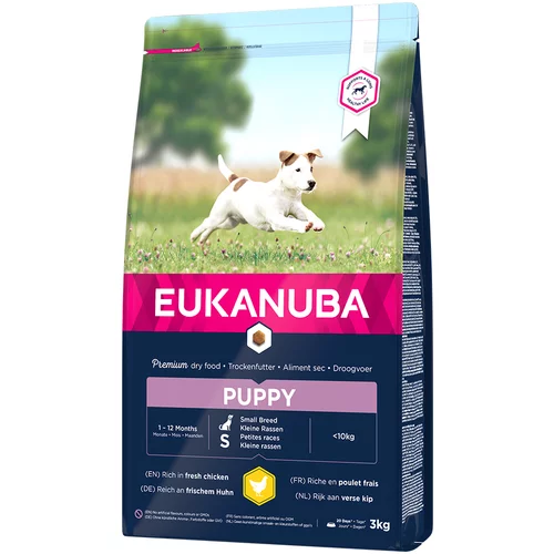 Eukanuba Puppy Small Breed piletina - 3 kg