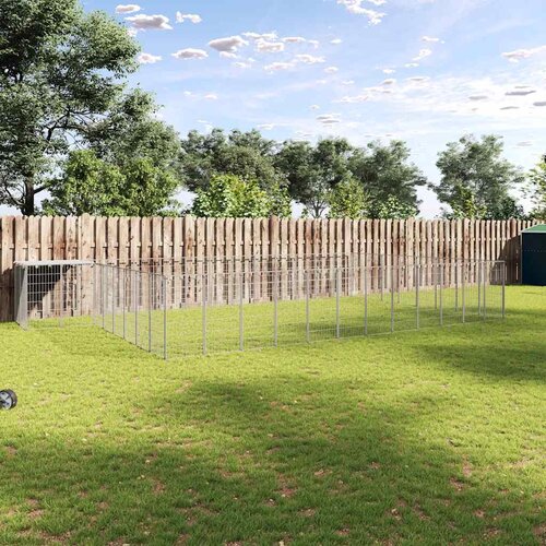  Kavez za pse srebrni 25,41 m² čelični Cene