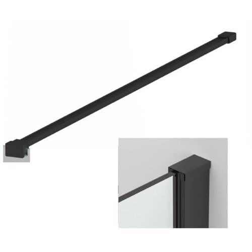 Sanotechnik Stenski profil in stabilizator (vi&scaron;ina 200 cm, nastavljiva dolžina 68 - 120 cm, črn) Cene