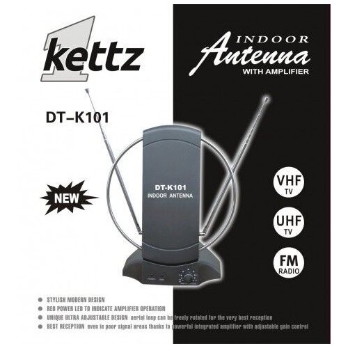 Kettz DT-K101, sobna TV/FM antena za televizor Slike