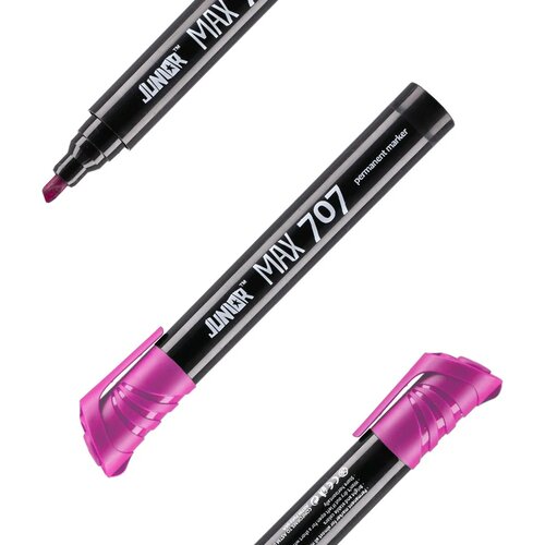 Junior Max 707, marker permanent, kosi vrh, pink Cene