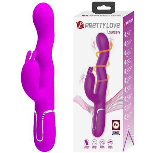 Multifunkcionalni vibrator Laursen 500089, 24.9cm, Ružičasti Slike