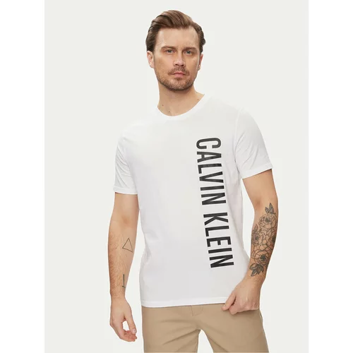 Calvin Klein Swimwear Majica KM0KM00998 Bela Regular Fit