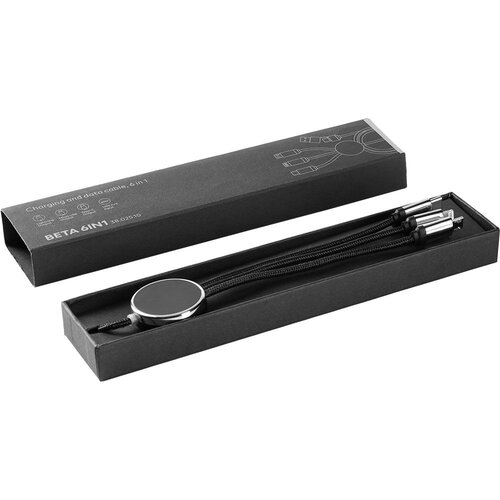 Meixi USB kabl BETA 6u1 60W sa svetlećim logom &ndash; 3 izlaza/ PD/ najlon 1/2 m/ crni Cene