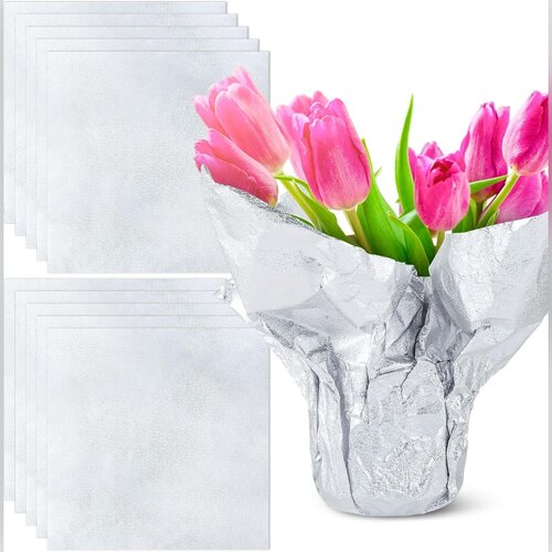 INF 10 aluminijastih božičnih ovojev za cvetlične lonce Silver, (5000557342) Cene