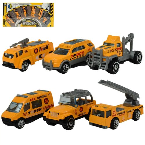 Magic Toys Truck Team: Set od 6 malih automobila u građevinskoj industriji 1/64 Slike