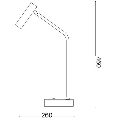 Ideal Lux - LED stona lampa EASY, 3,5W, 230V, CRI 90, mesing Slike