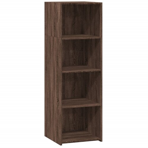 Maison Chic Visoka omara - Komoda - Predalnik rjavi hrast 40x41x124 cm inženirski les, (21722644) Slike