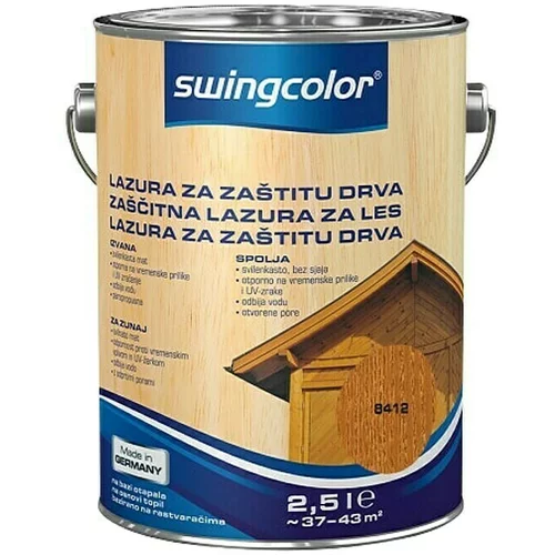 SWINGCOLOR Zaščitna lazura za les Swingcolor (barva: tikovina, 2,5 l)