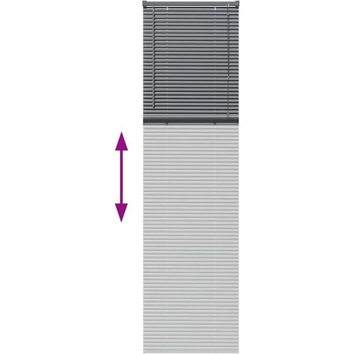 VidaXL Zavjesa za prozor sa zavjesama Ostalo Tamnosiva 80 x 130 cm Aluminij Slike
