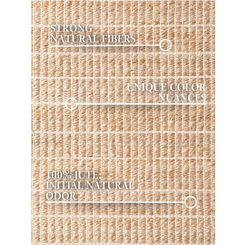 Villeroy Boch Obojestranska/ročno tkana preproga iz me&amp;scaron;anice jute v naravni barvi 120x170 cm Birka &amp;ndash; Slike