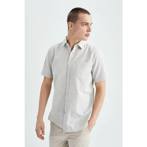 Defacto Regular Fit Short Sleeve One Side Pocket Shirt