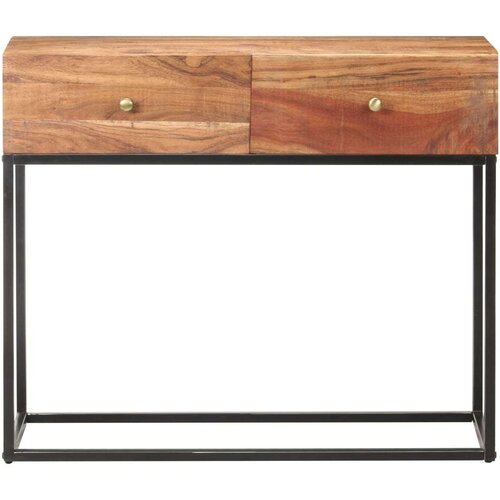 VidaXL Konzolni stol 90 x 35 x 75 cm od grubog bagremovog drva Slike