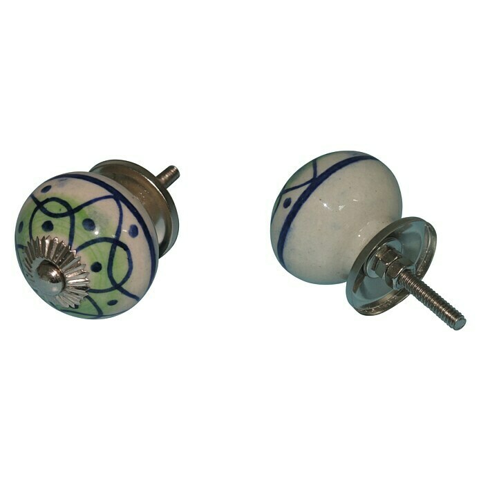  Gumb za pohištvo HC-131 (Vrsta pohištvenega ročaja: Gumb, Premer: 40 mm, Bele barve/zelene barve) Cene