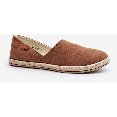 PE1 Women's Suede Espadrilles Brown Vulcano Cene