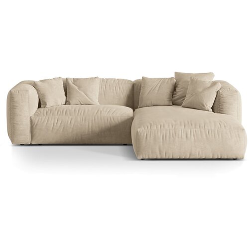 Micadoni Bež/krem kutna garnitura od boucl&amp;eacute; tkanine (s desnim kutom) Martina &amp;ndash; Home Slike