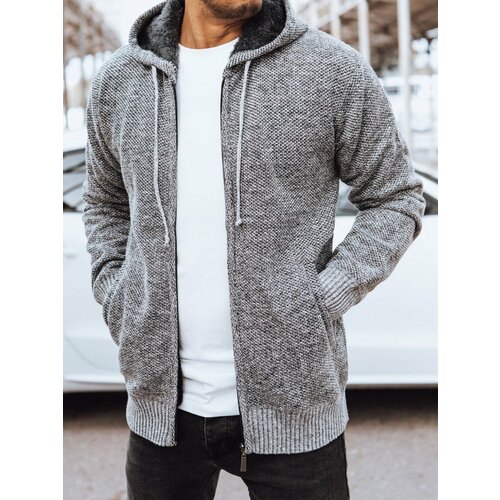 DStreet Men's Light Grey Insulated Sweater Cene