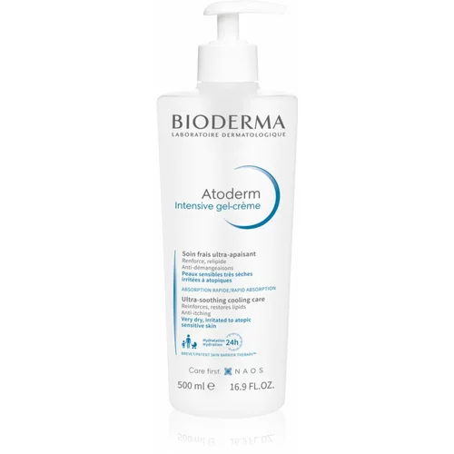 Bioderma Atoderm Intensive Gel-Cream umirujuća njega za vrlo suhu, osjetljivu i atopičnu kožu 500 ml