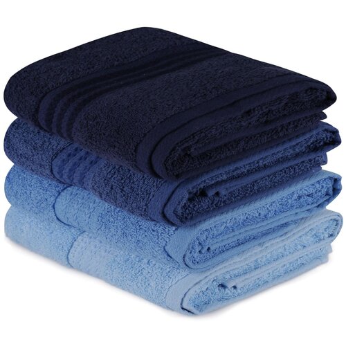 rainbow - Blue Dark Blue Blue Light Blue Hand Towel Set (4 Pieces) Slike