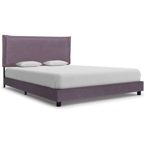 VidaXL Posteljni okvir brez vzmetnice Taupe blago 135x190 cm Slike