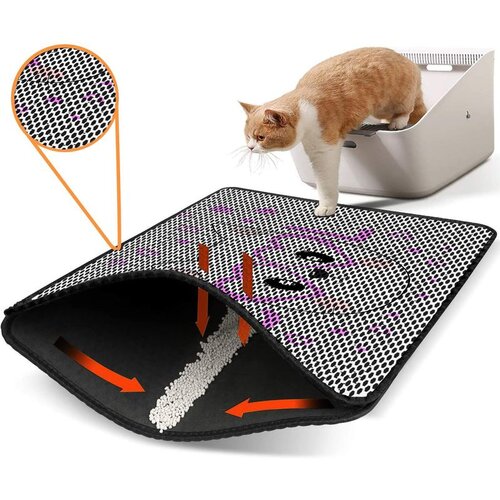 WALLXPERT Nrszn0243 multicolor cat litter mat Slike