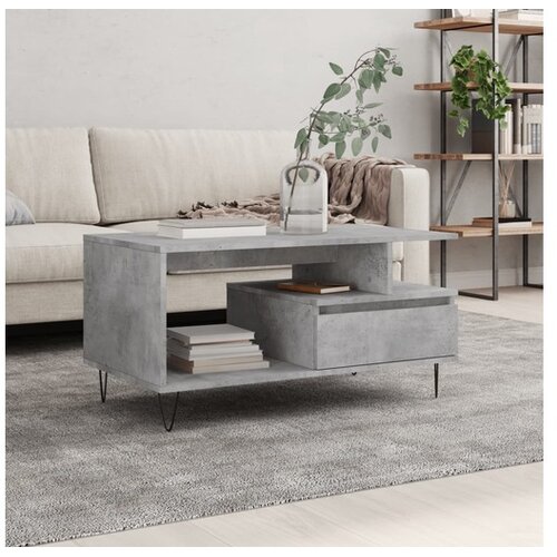 vidaXL Stolić za kavu boja betona 90x49x45 cm konstruirano drvo Cijene