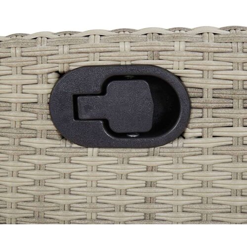 vidaXL 7-dijelni vrtni blagovaonski set od poliratana s jastucima sivi Cijene