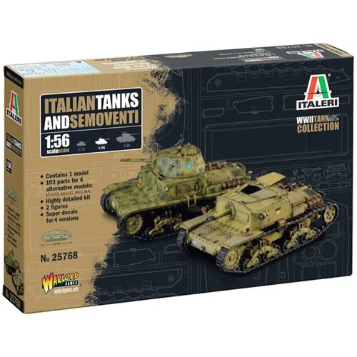 Italeri 1/56 italijanski tanki &amp, Semoventi tank maketa Cene