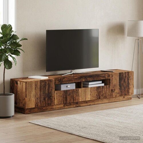  5-dijelni LED TV ormarić Staro drvo Konstruirano drvo - Staro drvo 100 cm Cene