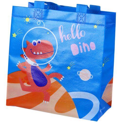  Dinosaur Gift Bag Blue 23cm x 21.5cm x 11cm Slike