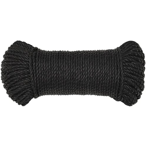  Radno uže crni 3 mm 25 m od polipropilena Slike
