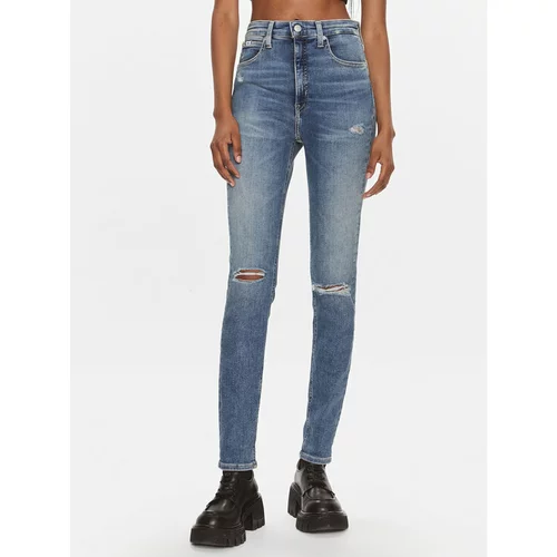 Calvin Klein Jeans Jeans hlače J20J222143 Modra Skinny Fit