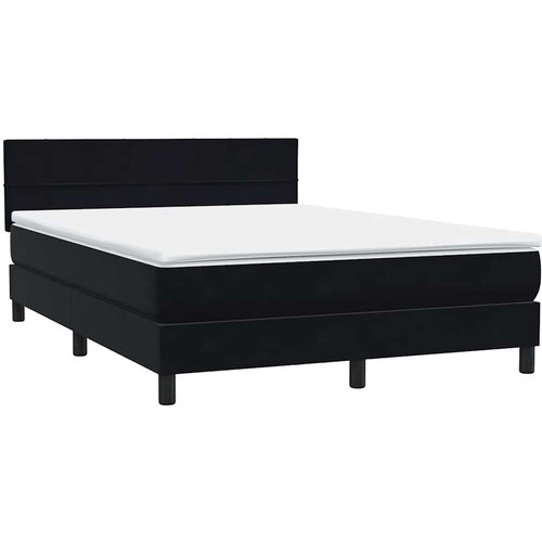 Box Spring krevet s madracem i LED crni 160x210 cm bar&amp;scaron;unasti Slike
